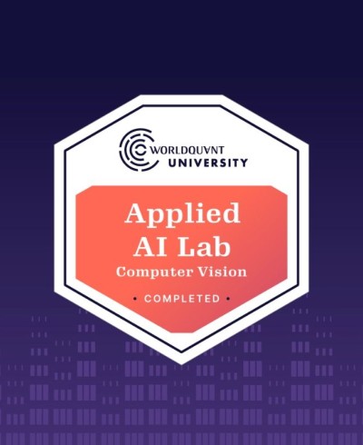 Credly badge for the Applied AI Lab